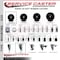Service Caster 3'' SS Soft Rubber Wheel Swivel 3/4'' Expanding Stem Caster SCC-SSEX20S314-SRS-34 - alternate 3